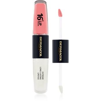 Dermacol 16H Lip Colour dlouhotrvající rtěnka a lesk na rty odstín 1 2x4 ml