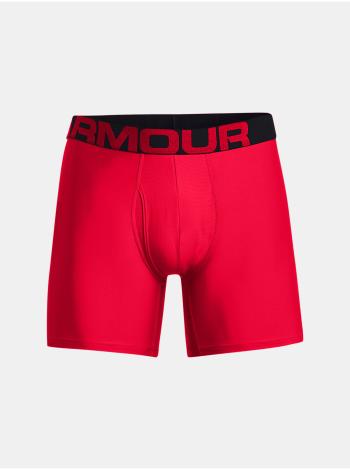 Boxerky Under Armour Tech 6in 2 Pack - červená