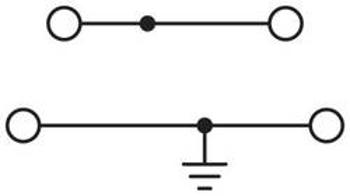 Dvojitá svorka ochranného vodiče Phoenix Contact PTTBS 2,5-PE/L 3209621, 50 ks, černá