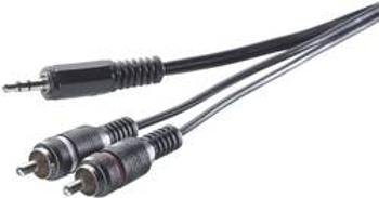 Cinch / jack audio kabel SpeaKa Professional SP-7870368, 3.00 m, černá