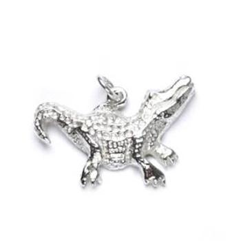 Šperky4U Stříbrný přívěšek - krokodýl - CS3373