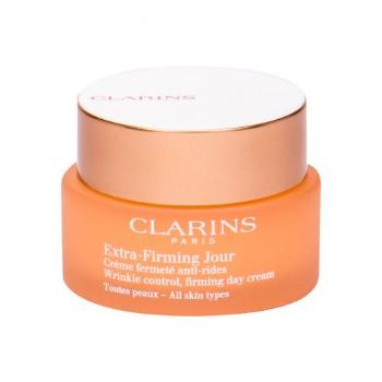 Clarins Extra-Firming 50 ml denní pleťový krém pro ženy poškozená krabička na všechny typy pleti; proti vráskám