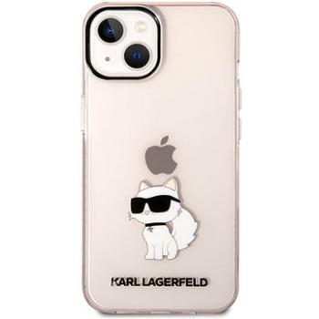 Karl Lagerfeld IML Choupette NFT Zadní Kryt pro iPhone 14 Plus Pink (KLHCP14MHNCHTCP)