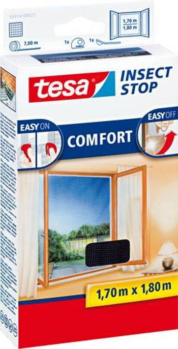 Síť proti hmyzu do oken tesa Insect Stop Comfort, (d x š) 1700 mm x 1800 mm, antracitová, 1 ks