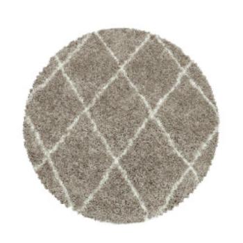 Ayyildiz koberce Kusový koberec Alvor Shaggy 3401 beige kruh - 80x80 (průměr) kruh cm Béžová