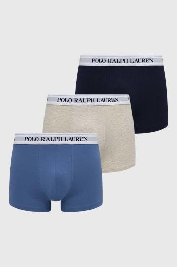 Boxerky Polo Ralph Lauren 3-pack pánské, tmavomodrá barva