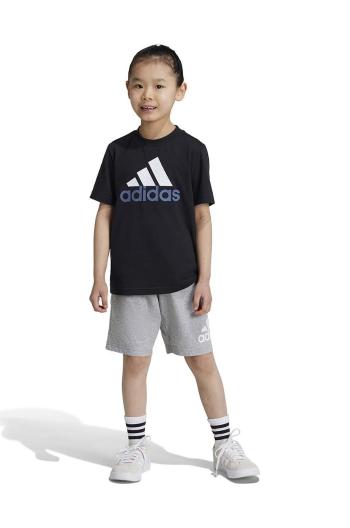 Dětská bavlněná souprava adidas LK BL CO T SET černá barva, IX7325