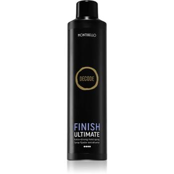 Montibello Decode Finish Ultimate Spray lak na vlasy s extra silnou fixací odolný vzdušné vlhkosti 400 ml