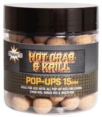 Dynamite baits plovoucí boilie pop ups hot crab krill 15 mm