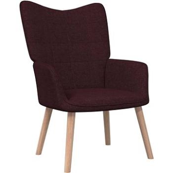 Relaxační židle fialová textil, 327929 (327929)