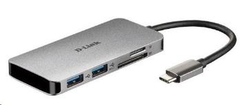 D-Link DUB-M610 6-in-1 USB-C Hub with HDMI/Card Reader/Power Delivery, DUB-M610
