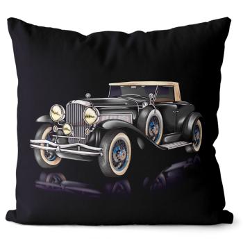 Polštář Duesenberg – Black (Velikost: 55 x 55 cm)