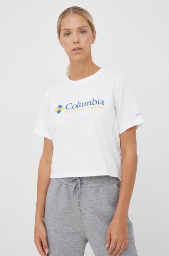 Tričko Columbia bílá barva