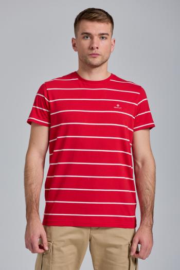 TRIČKO GANT BRETON STRIPE SS T-SHIRT červená 4XL