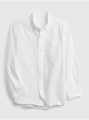 Bílá klučičí dětská košile oxford GAP