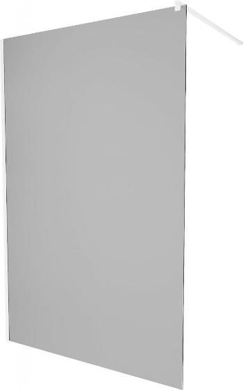 MEXEN/S KIOTO Sprchová zástěna WALK-IN 120 x 200 cm, grafit 8 mm, bílá 800-120-101-20-40