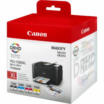 CANON PGI-1500-XL - originální cartridge, černá + barevná, 1x34,7ml/3x12ml