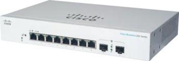 Cisco switch CBS220-8T-E-2G (8xGbE, 2xSFP, fanless)