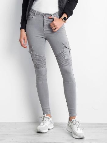 Dámské šedé džíny JMP-SP-L009.23P-gray Velikost: 36