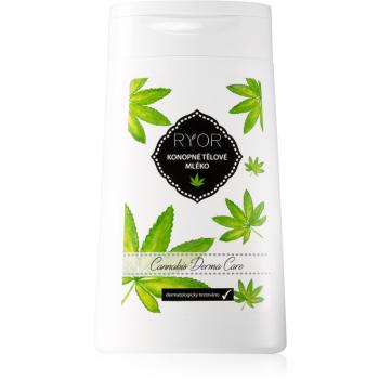 RYOR Cannabis Derma Care konopné tělové mléko pro velmi citlivou pokožku se sklonem k podráždění a zarudnutí 200 ml