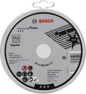 Řezný kotouč rovný Bosch Accessories 2608603254, 2608603254 Průměr 115 mm 1 ks