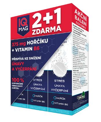 IQ Mag Hořčík + B6 šumivé 60 tablet