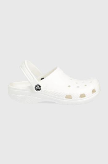 Pantofle Crocs bílá barva
