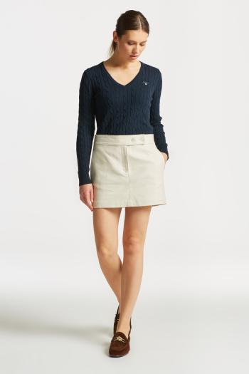 SUKNĚ GANT TEXTURED MINI SKIRT bílá 38