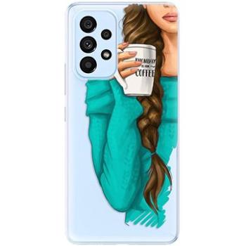iSaprio My Coffe and Brunette Girl pro Samsung Galaxy A73 5G (coffbru-TPU3-A73-5G)