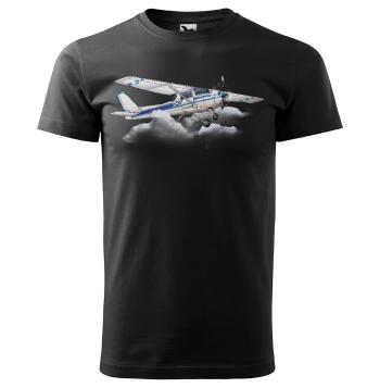 Tričko Cessna 152 (Velikost: 2XL, Typ: pro muže, Barva trička: Černá)