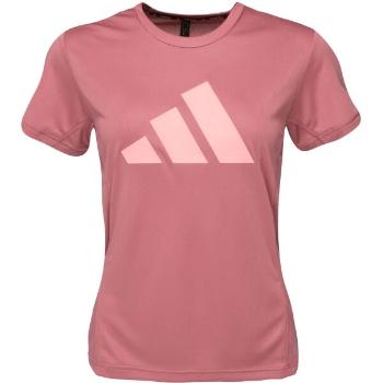 adidas RUN IT T-SHIRT Dámské běžecké triko, vínová, velikost