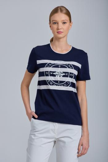 TRIČKO GANT D1. PRINTED STRIPED T-SHIRT modrá XS