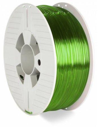 VERBATIM 3D tisková struna PET-G / Filament / průměr 2,85mm / 1kg / zelená průhledná (green transparent), 55065