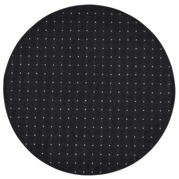 Vopi koberce Kusový koberec Udinese antracit kulatý - 120x120 (průměr) kruh cm Černá