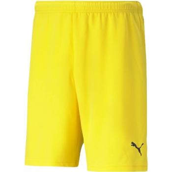 Puma TEAMRISE SHORT Pánské kraťasy, žlutá, velikost S