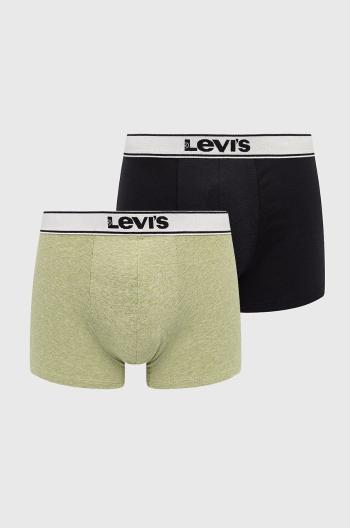 Boxerky Levi's pánské, zelená barva