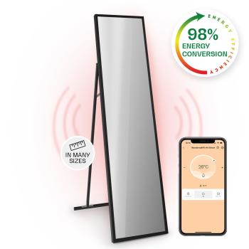 Klarstein La Palma 900 smart, infračervený ohřívač, 40x160cm, 900W, stojan se zrcadlem
