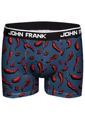 Pánské boxerky John Frank JFBD246 XXL Modrá