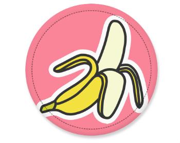 Placka Banán samolepka