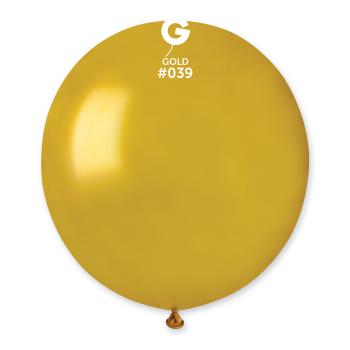 Gemar Balón metalický zlatý 48 cm