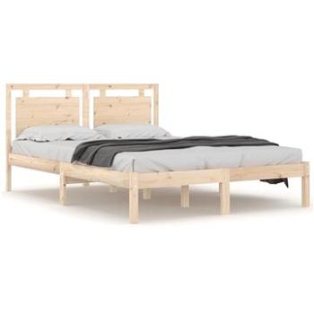 Rám postele masivní dřevo 140 × 200 cm, 3105535 (3105535)