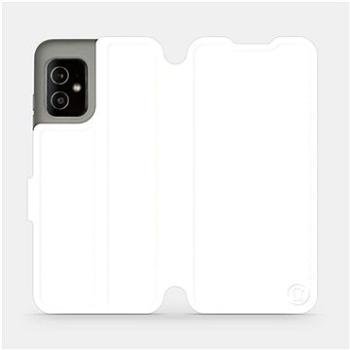 Mobiwear flip pouzdro pro Asus Zenfone 8 - White&Orange (5903516812783)