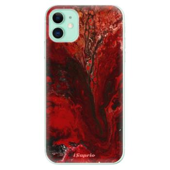 Odolné silikonové pouzdro iSaprio - RedMarble 17 - iPhone 11