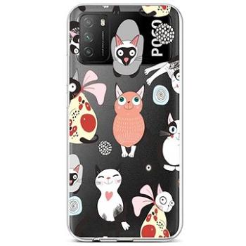 TopQ Xiaomi Poco M3 silikon Cats 2 60609 (Sun-60609)