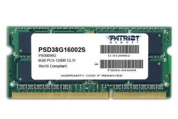 Patriot SODIMM DDR3 8GB 1600MHz CL9 PSD38G16002S, PSD38G16002S