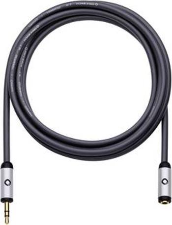 Prodlužovací kabel Oehlbach, jack zástr. 3.5 mm/jack zásuvka 3.5 mm, černý, 5 m