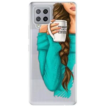 iSaprio My Coffe and Brunette Girl pro Samsung Galaxy A42 (coffbru-TPU3-A42)