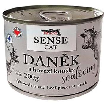 Falco Sense Cat daněk a hovězí 6 × 200 g (8594725085982)