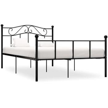 Rám postele černý kov 120x200 cm (284525)