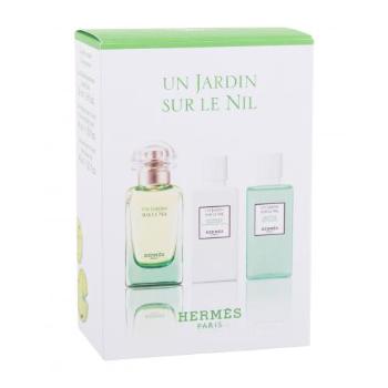 Hermes Un Jardin Sur Le Nil dárková kazeta toaletní voda 50 ml + tělové mléko 40 ml + sprchový gel 40 ml unisex